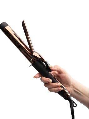 FoxyBae Rose Gold 1.25" Professional Ceramic Curling Iron Hair Wand Styling Tool